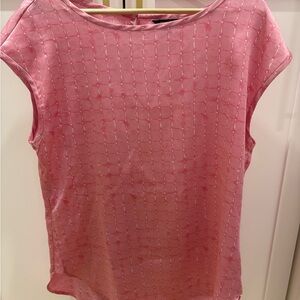 Banana Republic Pink Textured Blouse